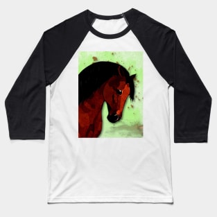 Horse Lovers Bay Horse Baseball T-Shirt